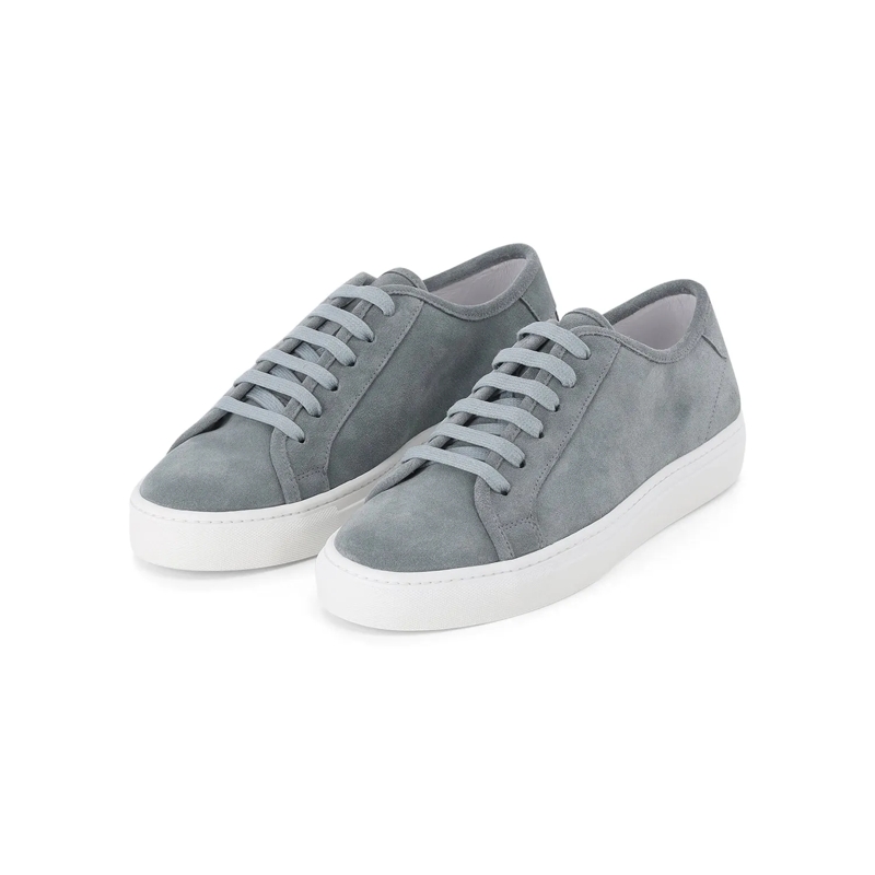 National Standard Chaussures à lacets Sneaker Edition 3 aus Veloursleder weiß