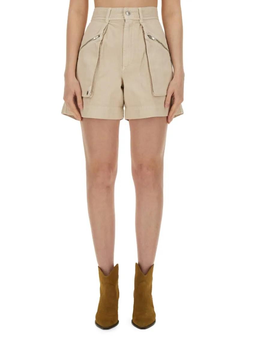 Thumbnail - Isabel Marant - "Jelian" Short - Größe 40 - beige