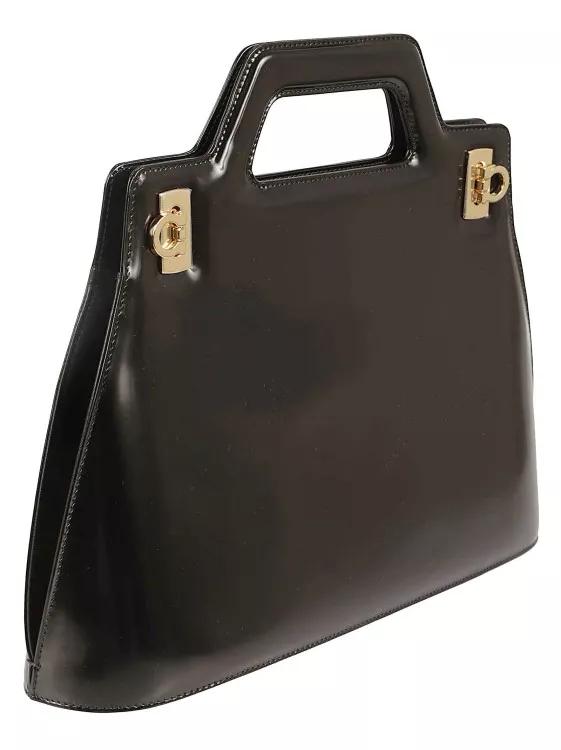 Structured Handbag Black Crossbody Bag