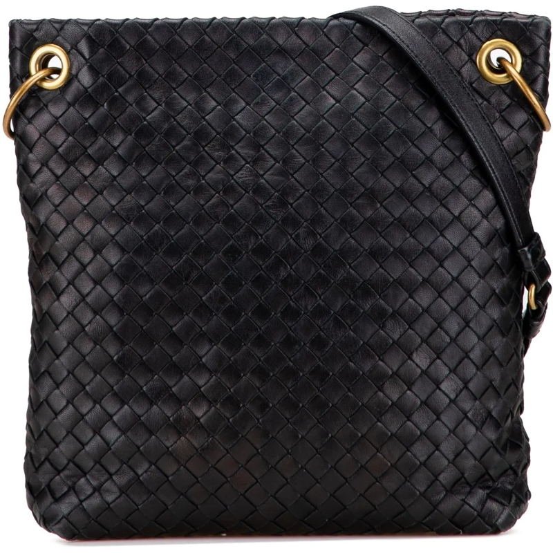 Bottega Veneta Sac à bandoulière Nappa Intrecciato Crossbody schwarz