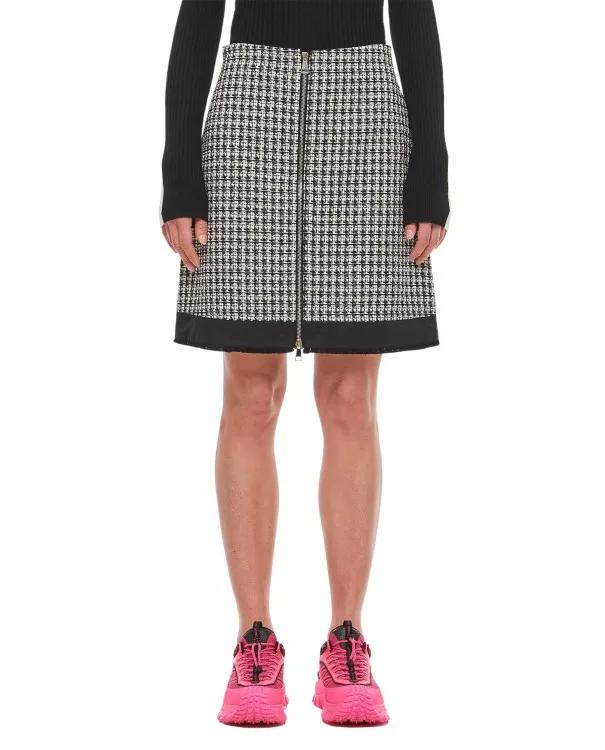 Moncler - Tweed Mini Skirt - Größe 38 - black