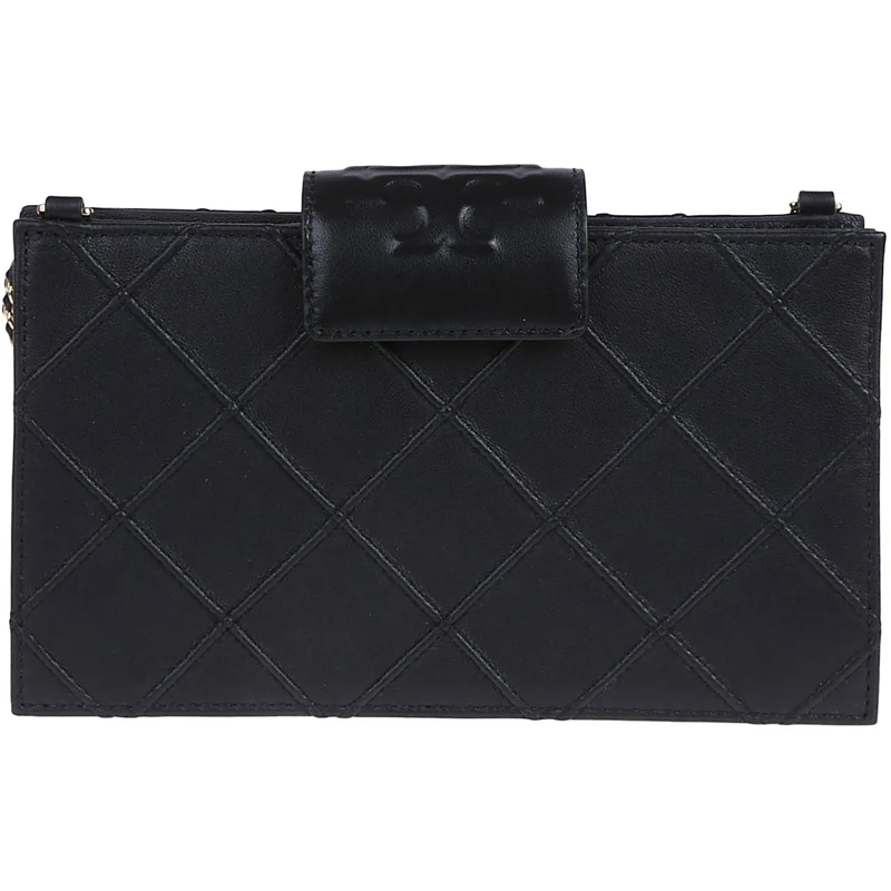 Tory Burch Tote Mini Fleming Chain Wallet Black schwarz