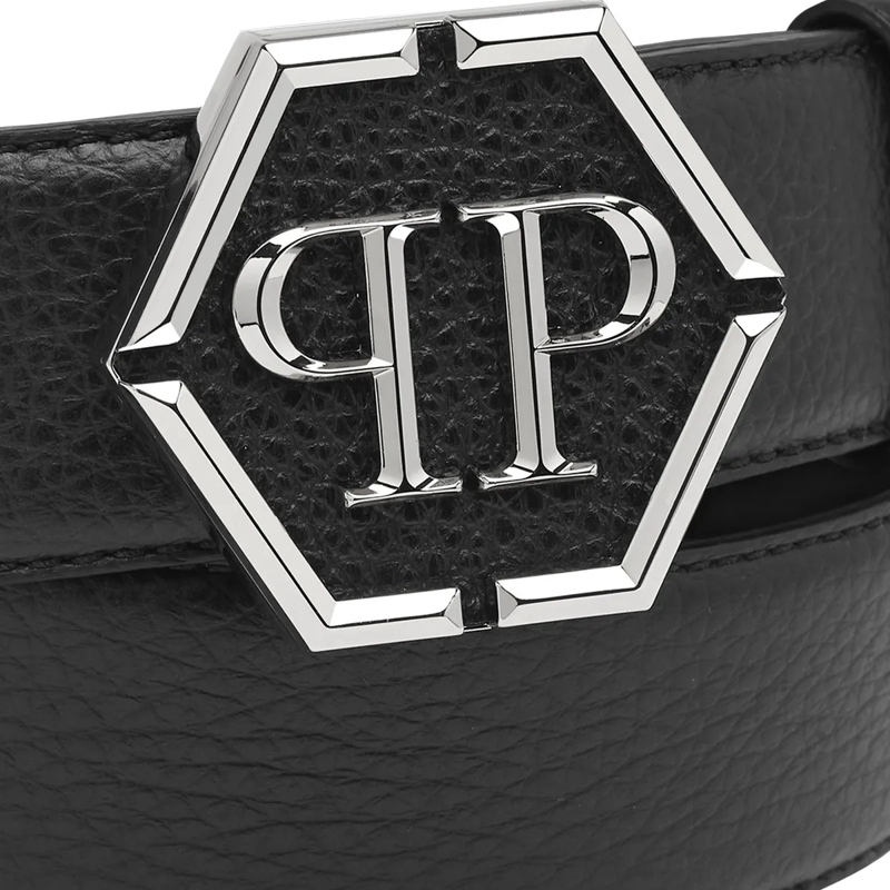 Philipp Plein Gürtel Gürtel Hexagon schwarz(Image 3)