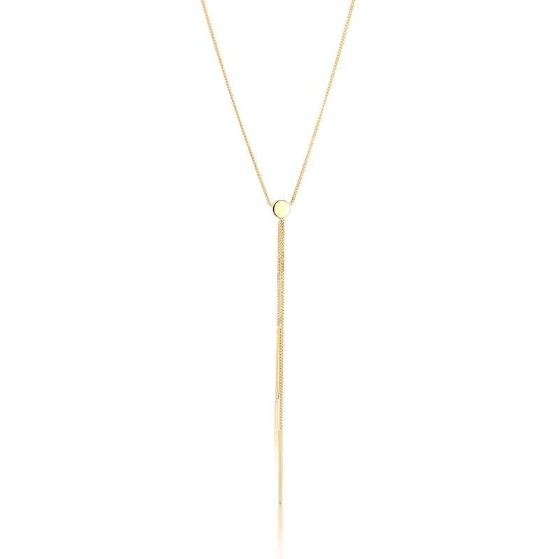 Elli Mittellange Halskette Halskette Zarte Y-Kette 375 Gelbgold gold