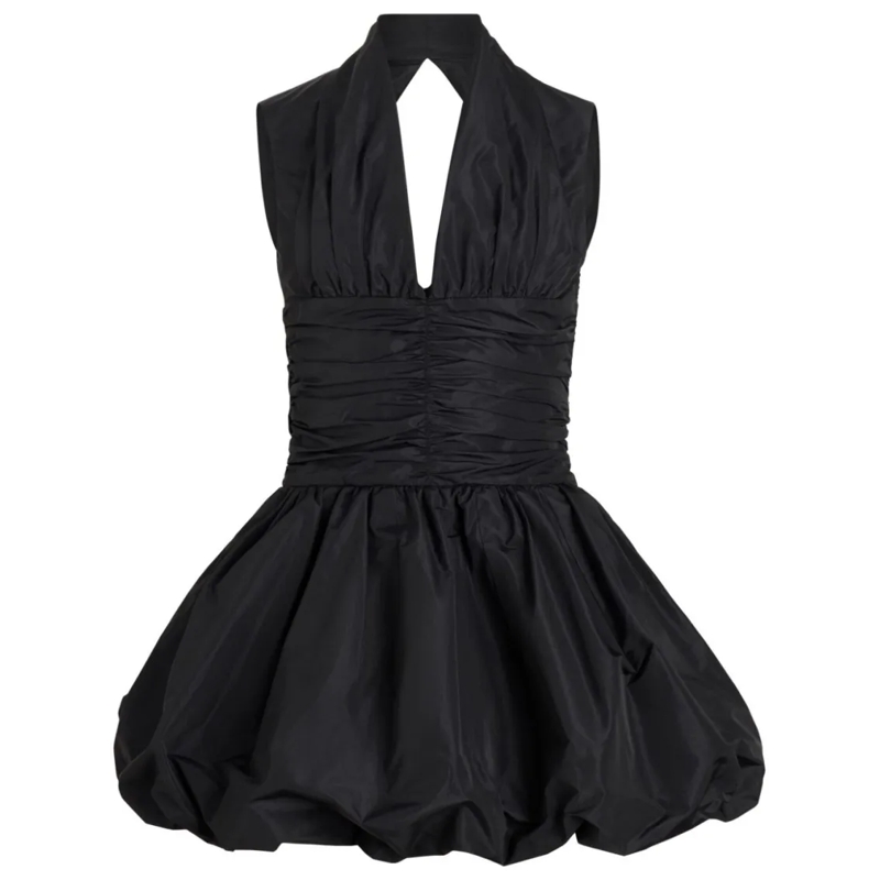 Patou Minikleid Halterneck Mini Dress Black