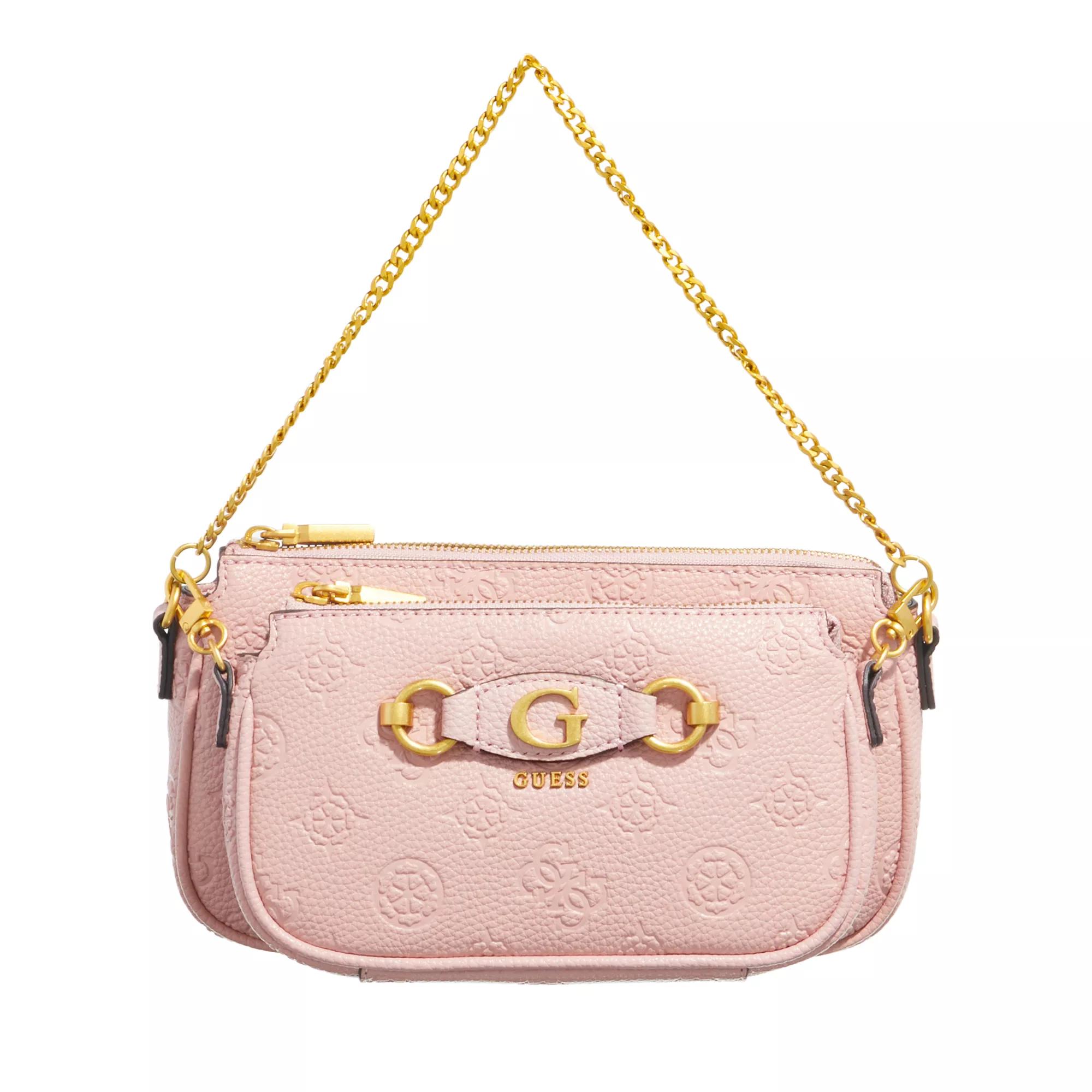 Guess Crossbody Bags - Izzy Peony Dbl Pouch Xbody - Gr. unisize - in Gold - für Damen