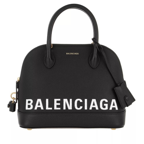 Balenciaga Ville Tote Leather Black Rymlig shoppingväska