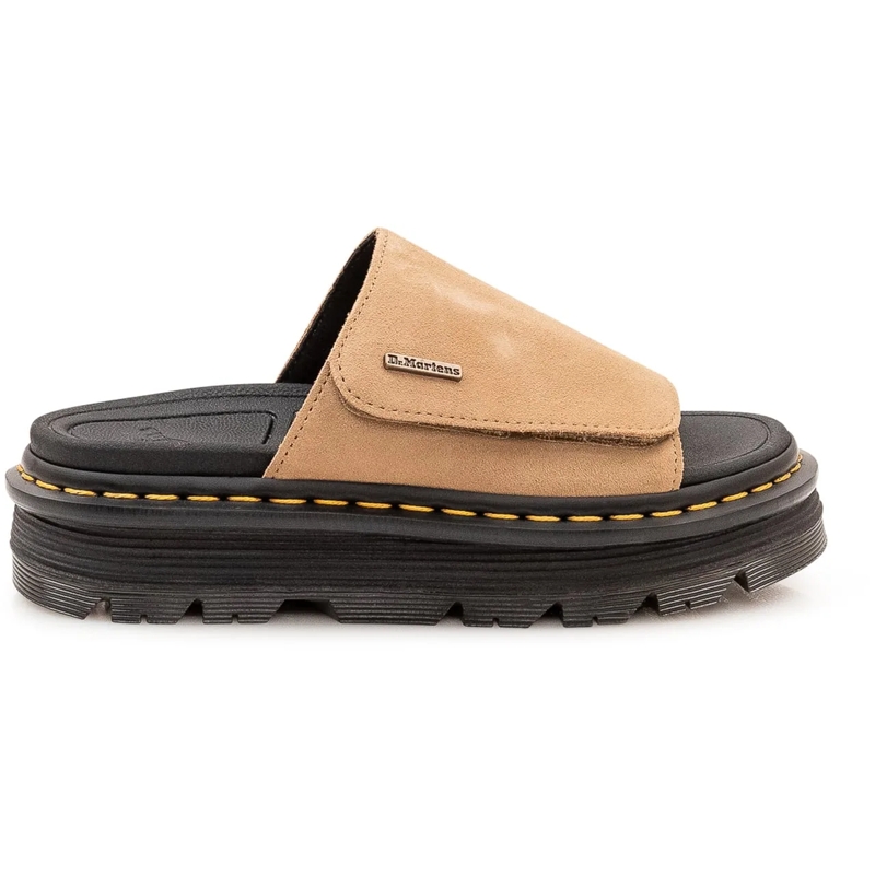Dr. Martens Slides Sandali Zebzag a Fascia beige