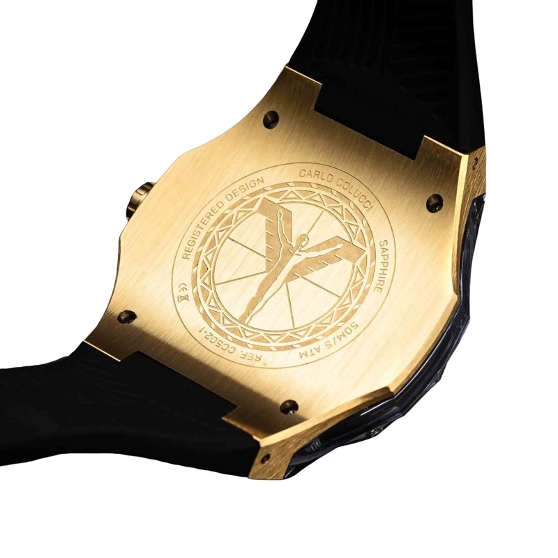 Carlo Colucci Automatikuhr Quarzuhr CC502-1 schwarz(Image 7)