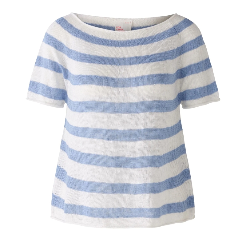 Oui Pullover Raglanpullover offwhite