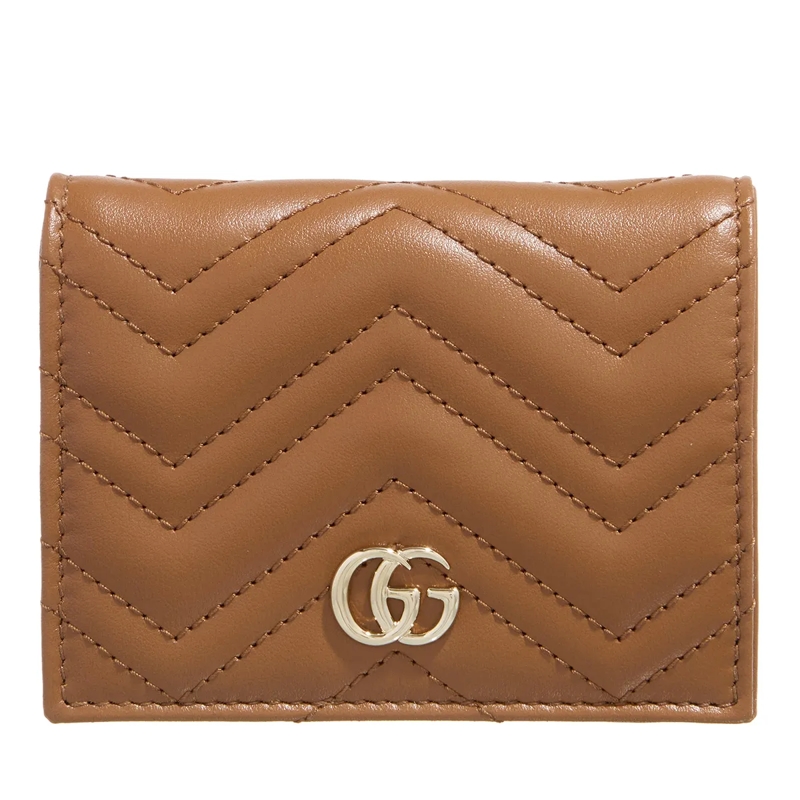 Gucci Bi-Fold-Portemonnaie Marmont Wallet Brown