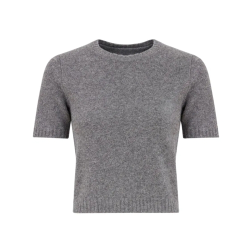 Maison Margiela Pullover Cropped Wool Sweater Grey