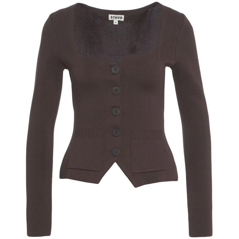 Staud  Knit top 'Rachela' braun