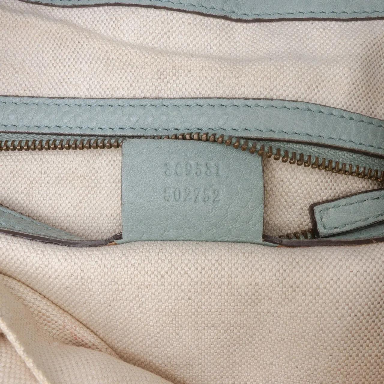 Thumbnail - Gucci Shopper - Medium Pebbled Calfskin Twill Tote - Gr. unisize - in Blau - für Damen