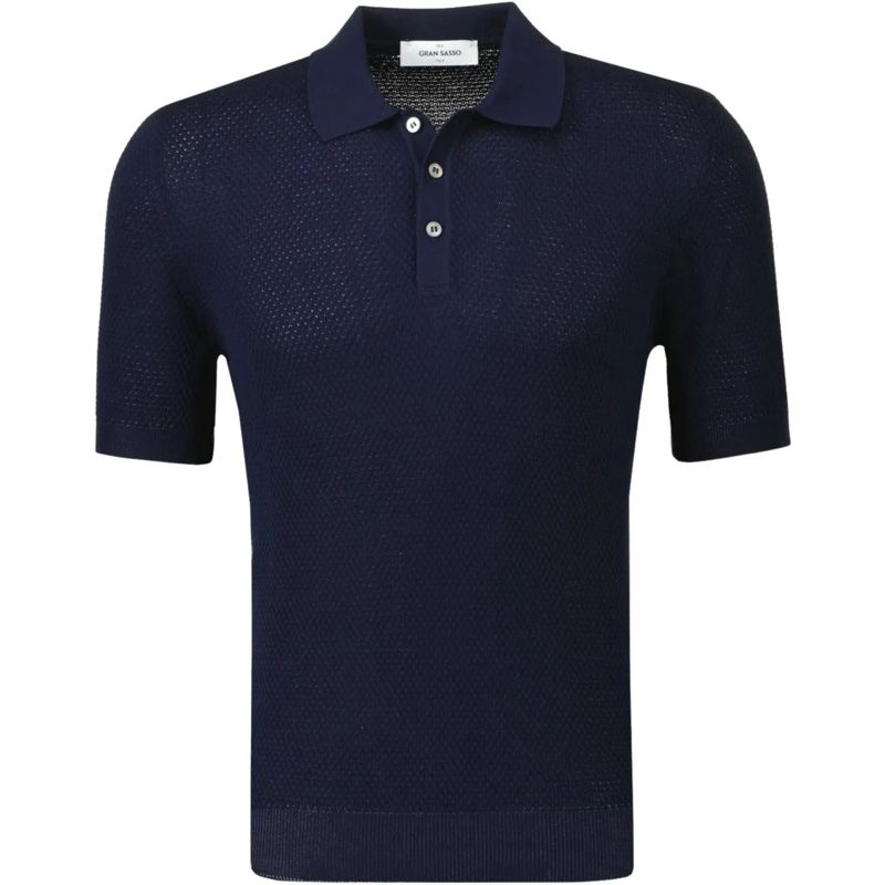Gran Sasso Poloshirt Gran Sasso  Polos Donkerblauw 57113/20620 blau