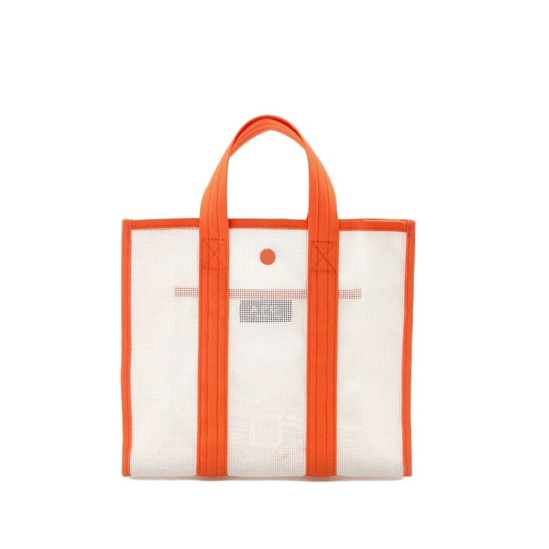 A.P.C. Fourre-tout Louise Small Shopper Bag - Pvc - Orange Orange