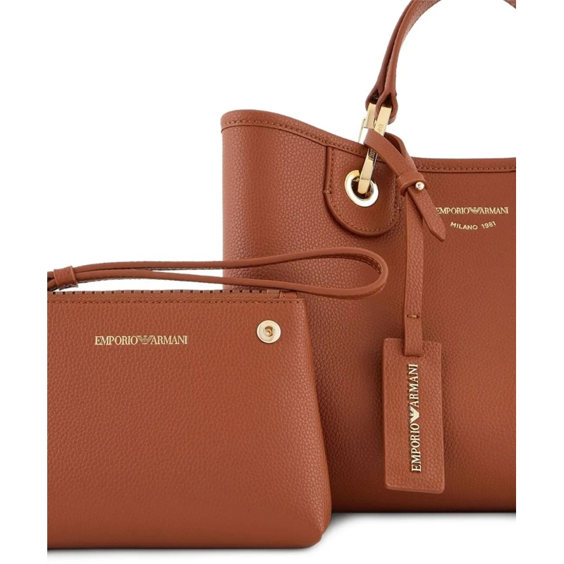 Emporio Armani Shopper Bags Leather Brown braun