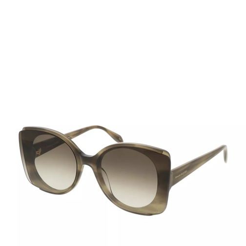 Alexander McQueen AM0250S-004 65 Sunglasses Havana-Brown Solglasögon