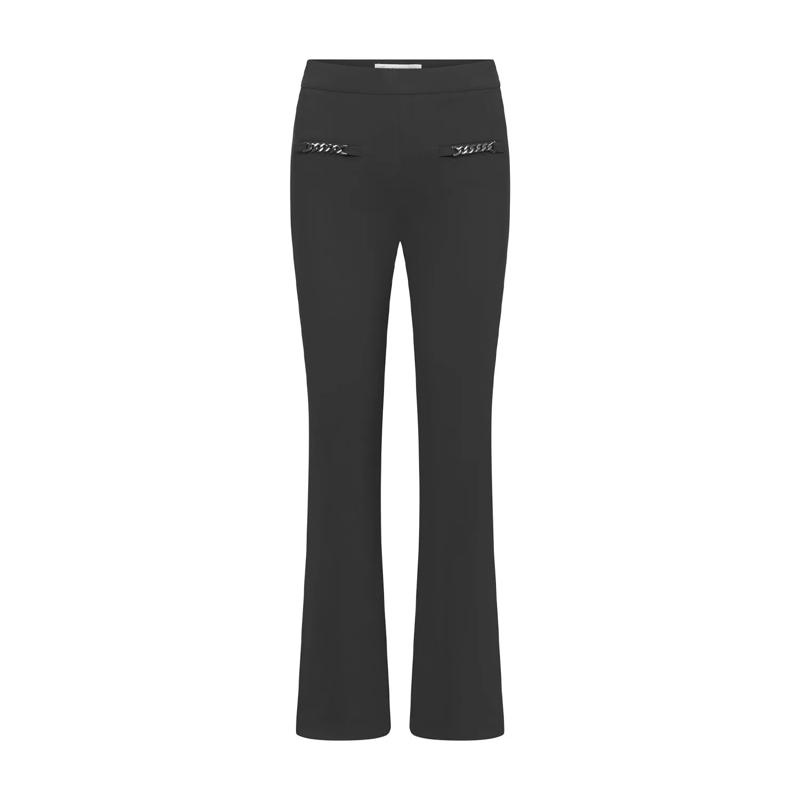 Raffaelo Rossi Pantalons décontractés 7/8-Hose Macy mit Kettendetails Schwarz