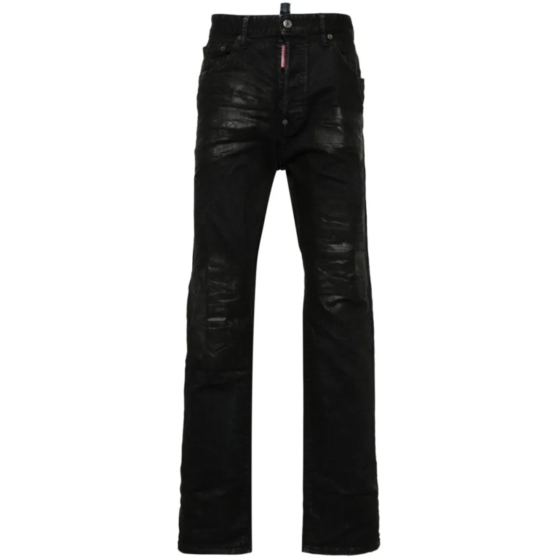 Dsquared2 Jeans Slim Cut Black Denim Trousers Black