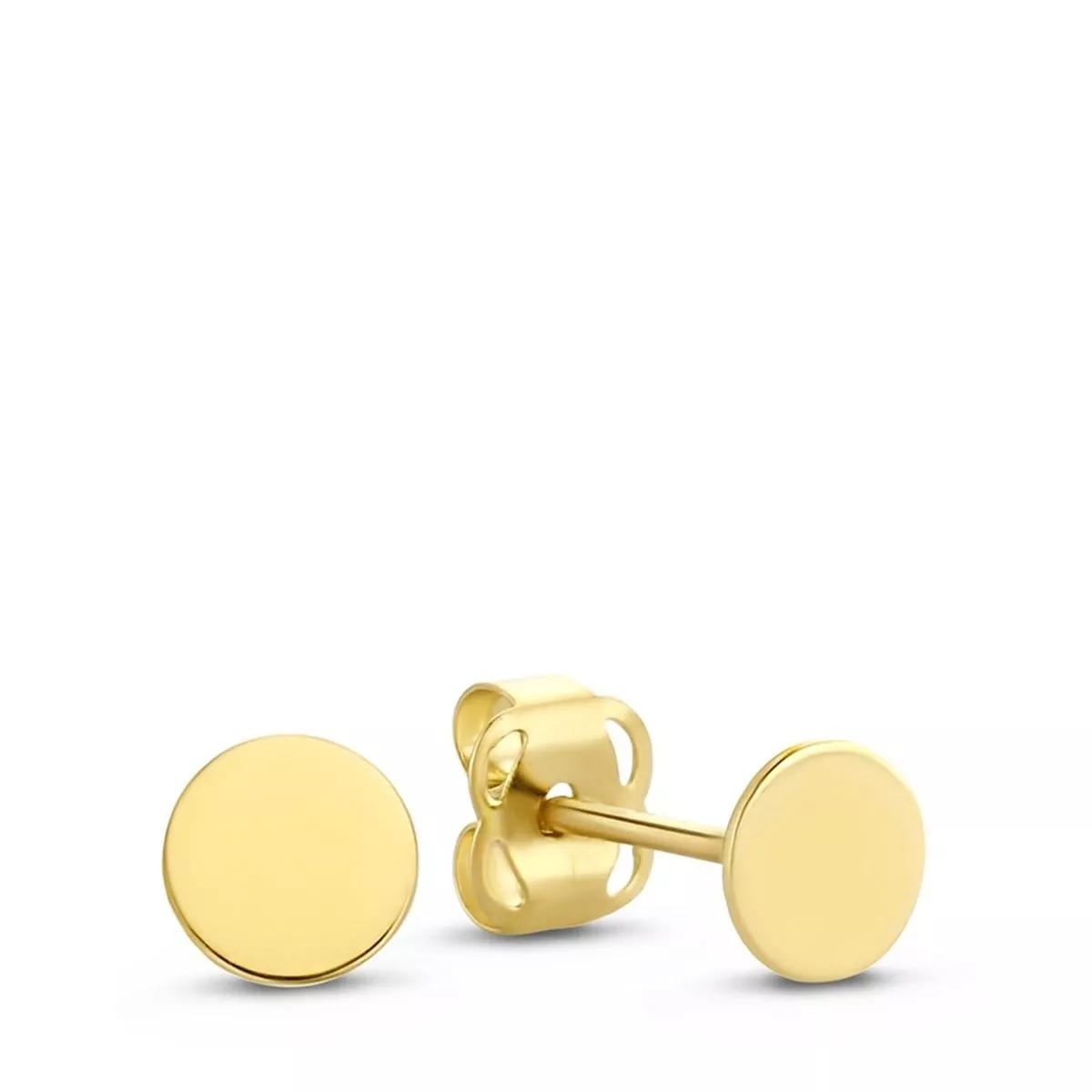 Isabel Bernard Ohrringe - Le Marais Jeanne 14 Karat Ear Studs With Coin - Gr. unisize - in Gold - für Damen