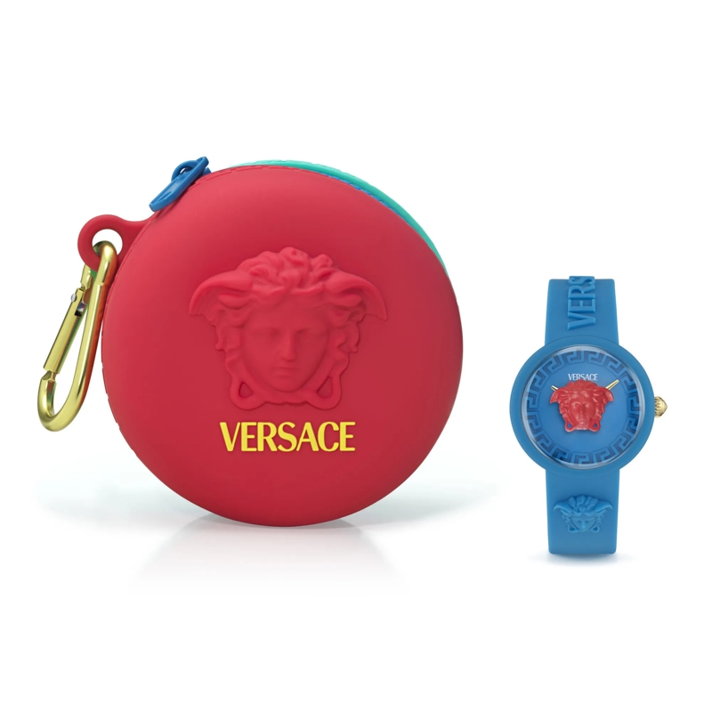 Versace Quarzuhr Quarz-Analoguhr Medusa Pop Kids blau(Image 4)