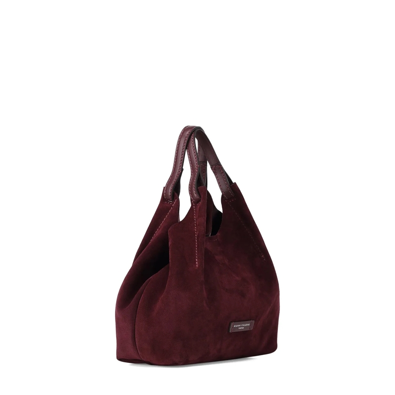 Gianni Chiarini Sac à bandoulière Tasche Dua aus Veloursleder rot(Image 3)