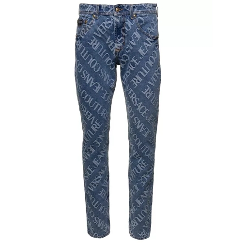 Versace Jeans Couture Reg All Over Jeans Blue Jeans