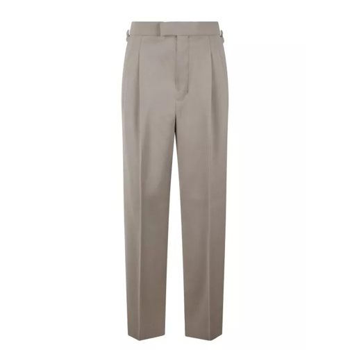 AMI Paris High Waist Large Trousers Neutrals 