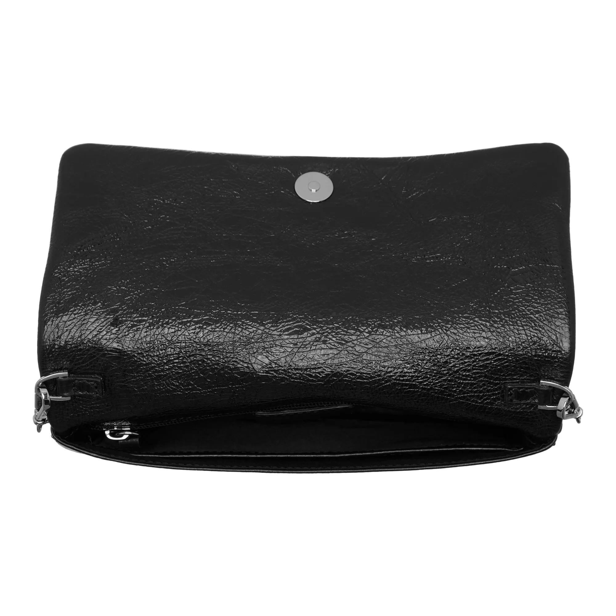 abro Pochettes Clutch Black Nickel in zwart