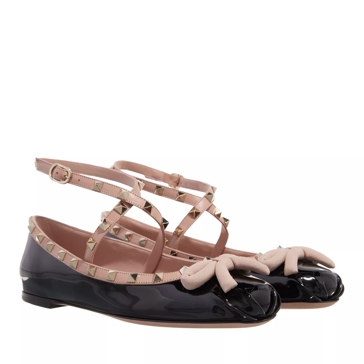 Valentino rockstud discount ballerina black