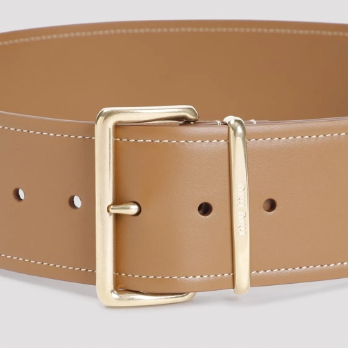 Miu Miu Ledergürtel Caramel Brown Calf Leather Belt Brown