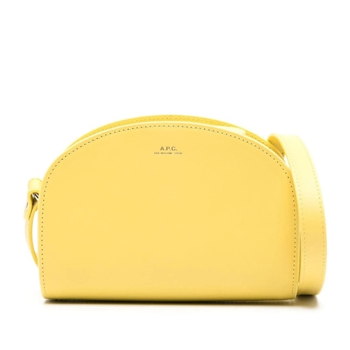 A.P.C. Schultertasche Mini Demi-Lune Bag Yellow