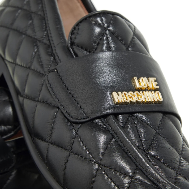 Love Moschino Bootsschuhe New Flat Love Scarpa Donna Nero(Image 3)