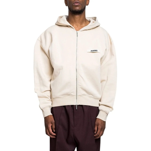 Jacquemus  LE HOODIE ZIP GROS GRAIN BEIGE mehrfarbig