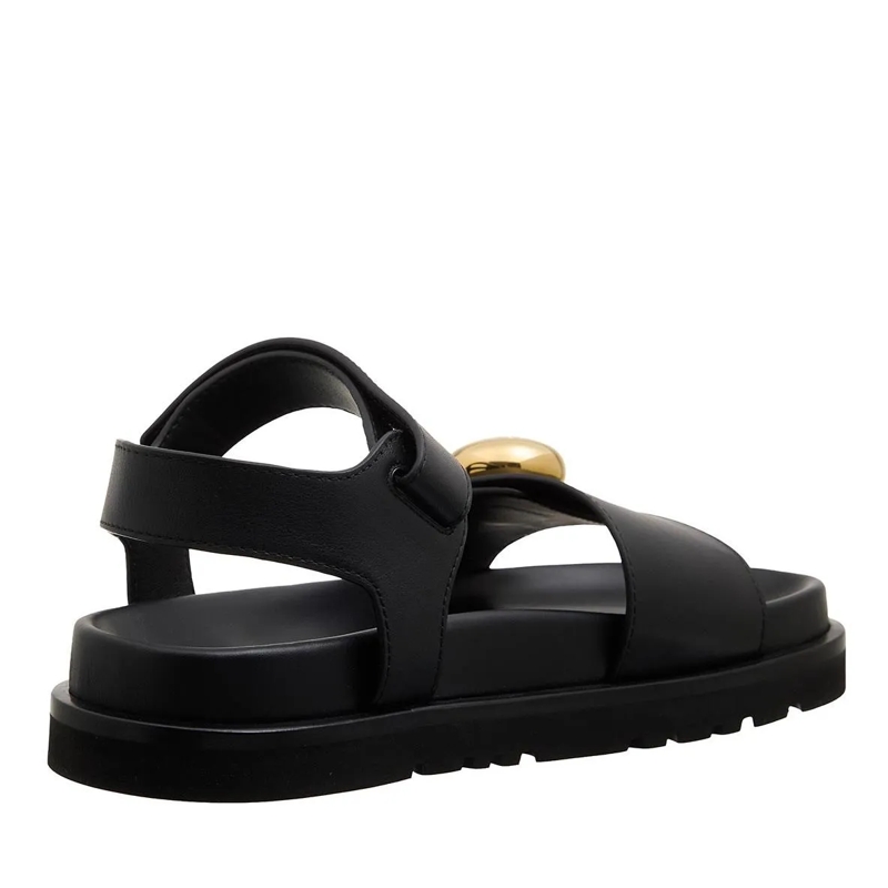Loewe Sandalen Pebble Fussbett Sandal Black(Image 3)