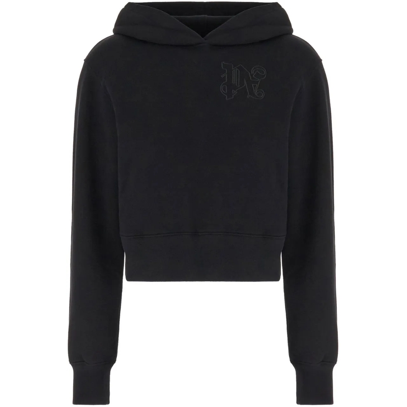 Palm Angels  Palm Angels Black stretch cotton sweatshirt schwarz