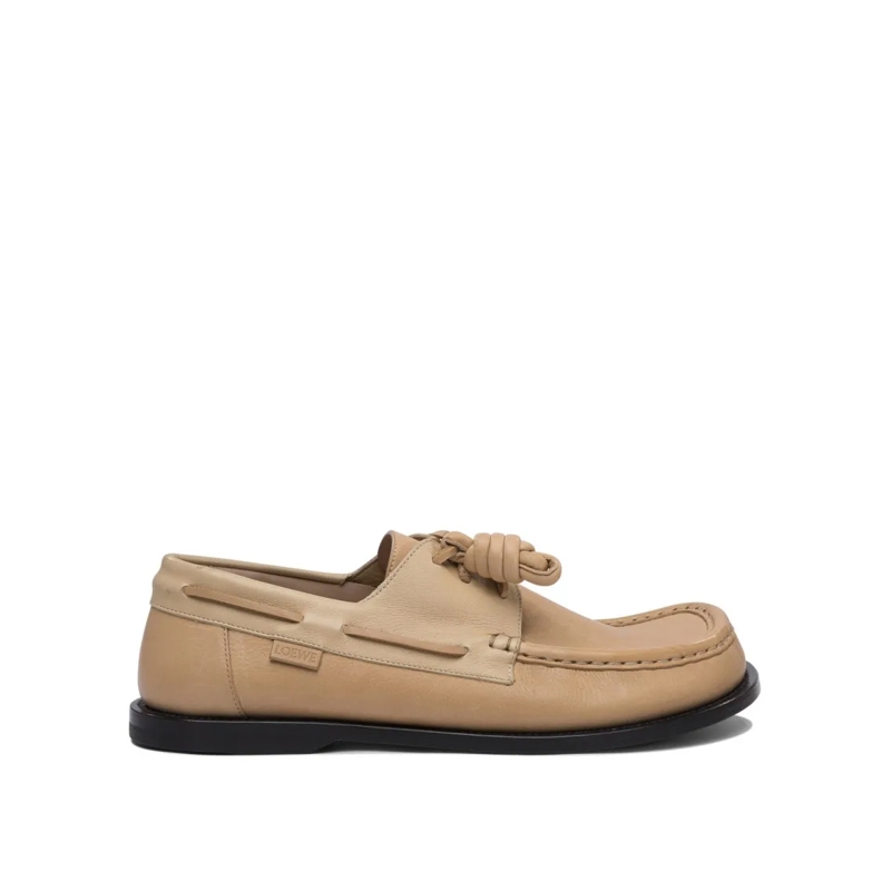Loewe Bootsschuhe "Campo" Laced Loafers Brown
