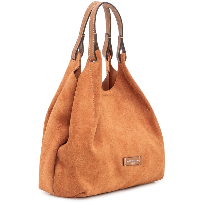 Gianni Chiarini Tote Borsa a Spalla Dua in Pelle Scamosciata beige(Image 3)