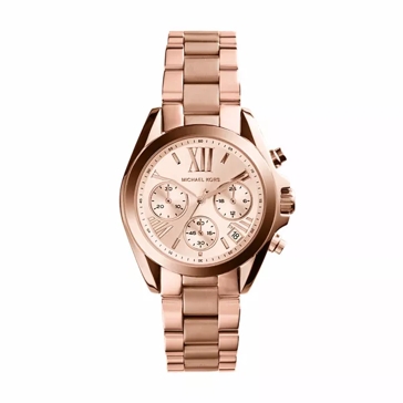 Michael kors chronograph rose gold sales