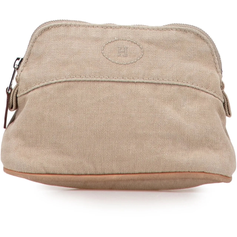 Hermès Nécessaire Mini Canvas Bolide Case braun