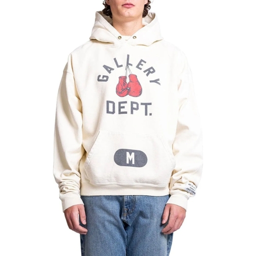 GALLERY DEPT  BOXING MERCH HOODIE CREAM weiß