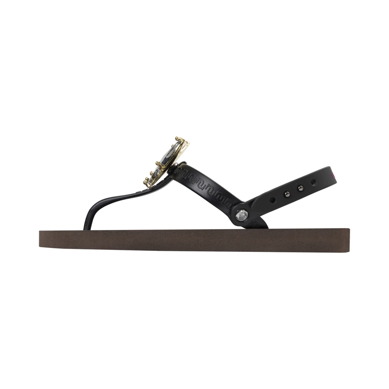 UZURII Flip Flops Zehentrenner Python Bronze mocca