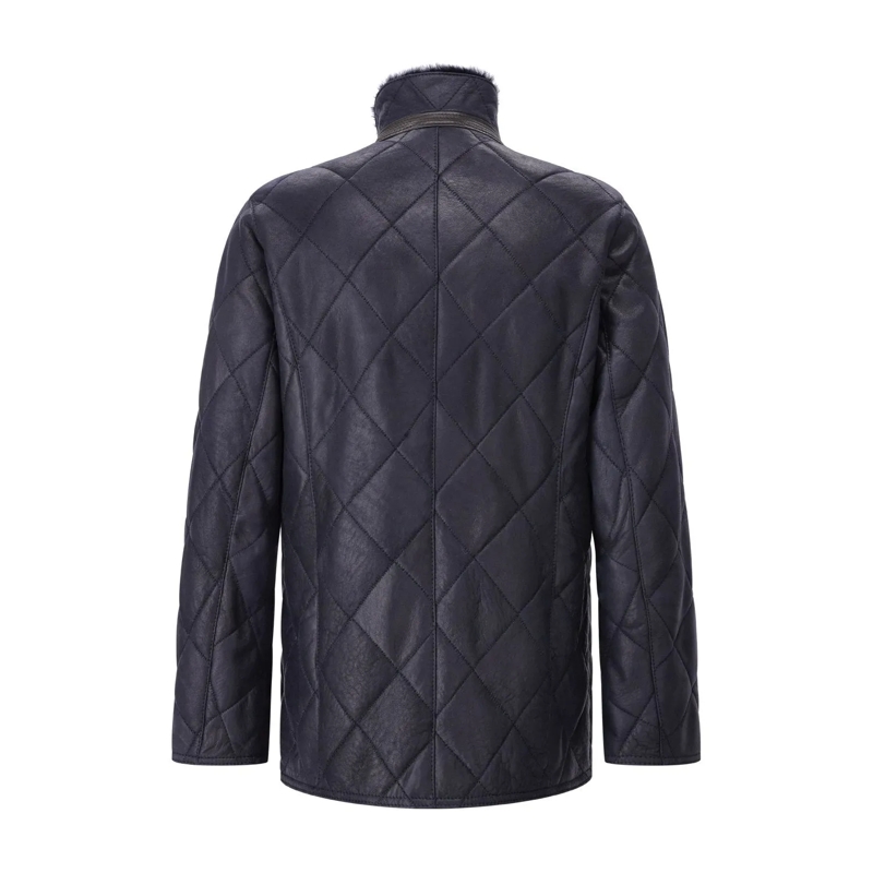 Werner Christ Übergangsjacke Lederjacke David Dunkelblau(Image 3)