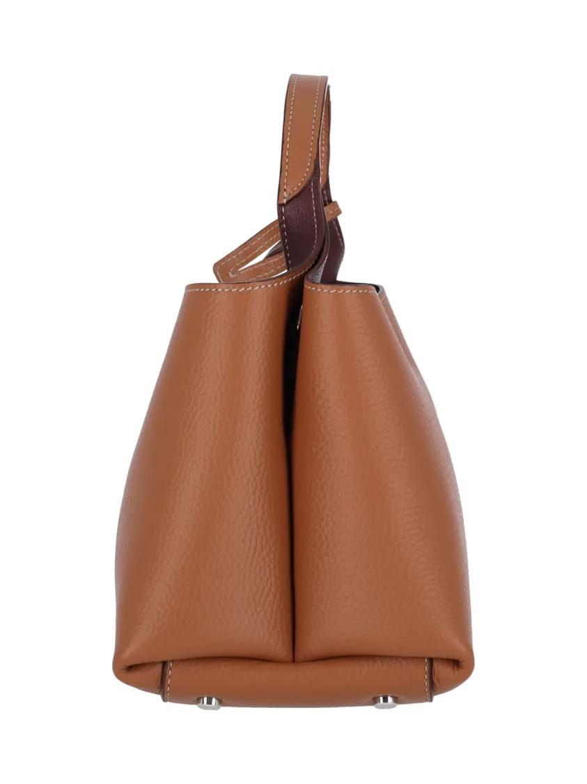 Thumbnail - Tod's Hobo Bags - Micro Logo Shoulder Bag With Removable Charm - Gr. unisize - in Braun - für Damen