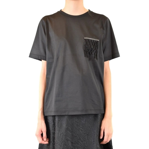 Fabiana Filippi T-Shirts Tshirt Short Sleeves Black schwarz