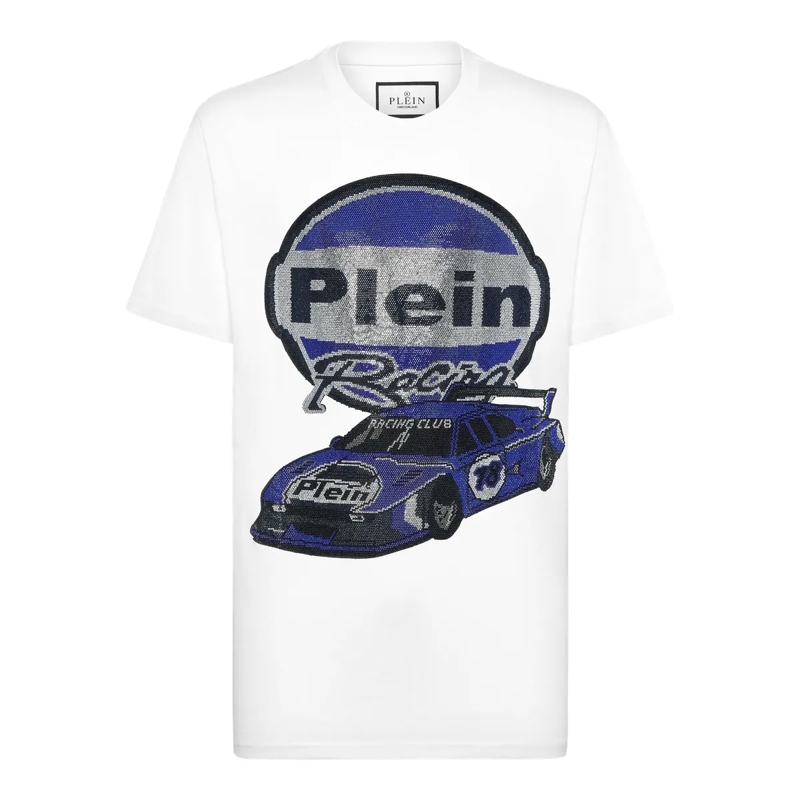 Philipp Plein T-Shirt T-Shirt Racing Mit Schmucksteinen schwarz(Image 6)