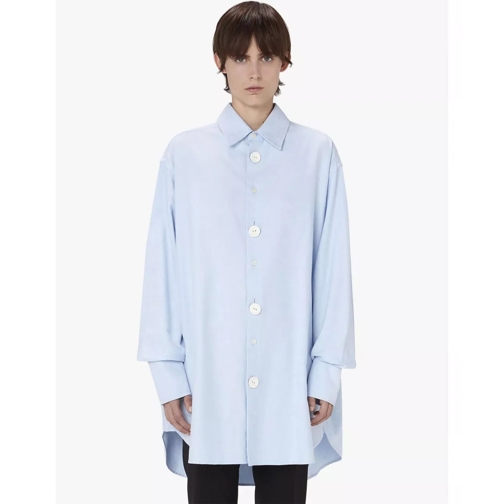 J.W.Anderson JW ANDERSON Hellblaue, oversized Bluse mit Emaille mehrfarbig 