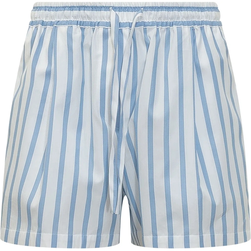 Dolce&Gabbana Shorts Shorts a Righe con Vita Elasticizzata hellblau