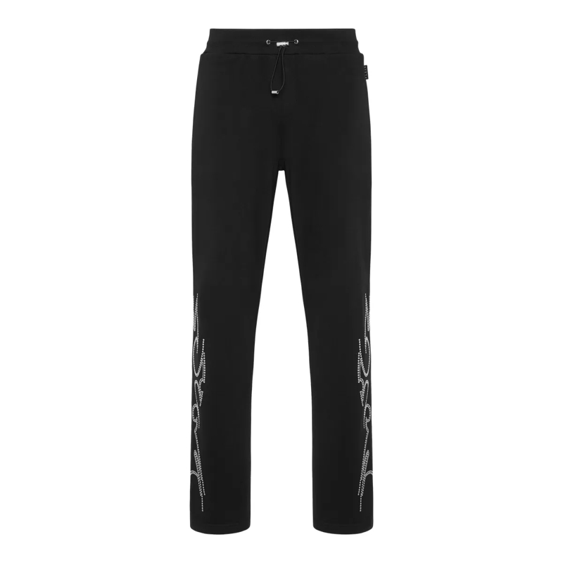 Philipp Plein Jogginghose Jogging Trousers Stud-Embellished schwarz